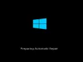 Schermata di ripristino Windows 10 con logo blu e testo "Preparing Automatic Repair".
