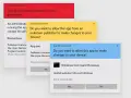 Finestre di dialogo di Windows 10 che richiedono privilegi amministratore per l'installazione di app.