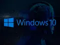 Logo Windows 10 su sfondo scuro con un cervello stilizzato, per la verifica attivazione Windows 10.