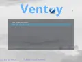 Schermata di Ventoy per installare Linux su chiavetta USB persistente. Opzione "Boot with /persistence.img" selezionata.