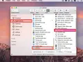 Finestra del Finder su Mac, con la cartella "Applicazioni" selezionata e l'elenco delle utility, tra cui "Grab.app" evidenziato.