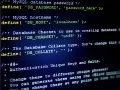 Codice PHP che definisce le impostazioni del database, inclusa la configurazione del sql collate.