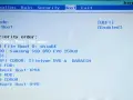 Schermata BIOS InsydeH20 con opzioni di avvio. Per disinstallare Ubuntu, modifica l'ordine di avvio per escludere le voci relative a Linux.