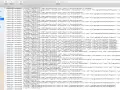 Un registro di sistema mostra dettagli su processi e attività del computer, con messaggi che indicano la durata e il tipo di operazioni.