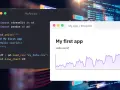 Codice Python per creare una grafica interattiva con Streamlit e Pandas. Visualizzazione di un grafico a linee.