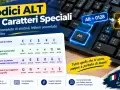 Mappa caratteri speciali: scopri come inserire simboli, valute (€) e lettere accentate con i codici ALT.