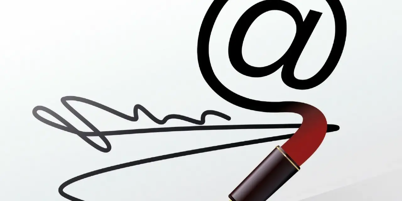 Penna stilografica disegna la chiocciola, simbolo di email. Scopri come aprire file p7m.