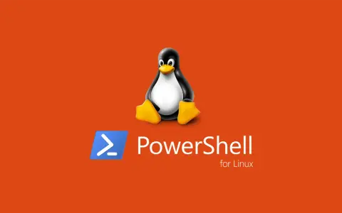Tux il pinguino Linux accanto al logo PowerShell. Scopri windows powershell a cosa serve per gestire il tuo sistema.