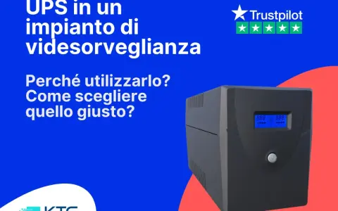 Un UPS, un device essenziale per la videosorveglianza, garantisce continuità operativa.