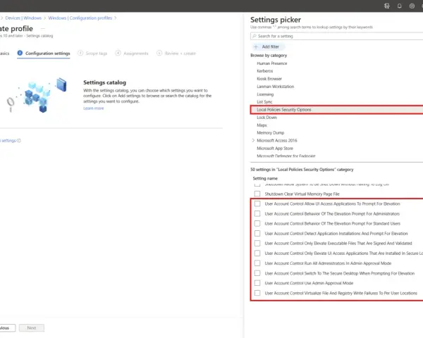Configurazione account amministratore Windows 11: opzioni di sicurezza per il controllo account utente.
