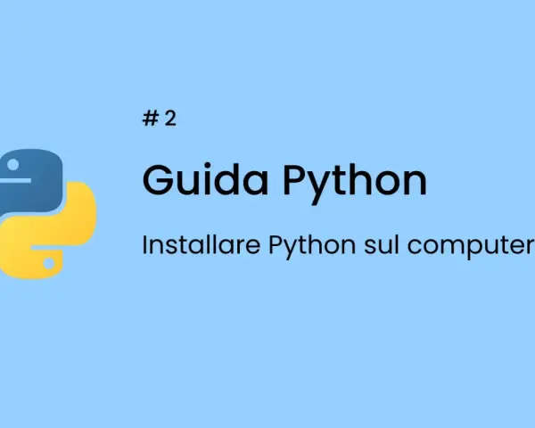 Guida Python #2: come installare Python sul computer. Logo Python.