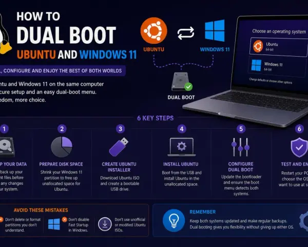 Guida al dual boot di Linux Ubuntu e Windows 11. Sei passi per installare e configurare entrambi i sistemi operativi sul tuo PC.