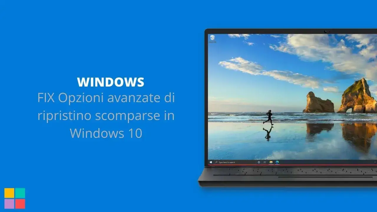 Schermata di Windows 10 con testo 